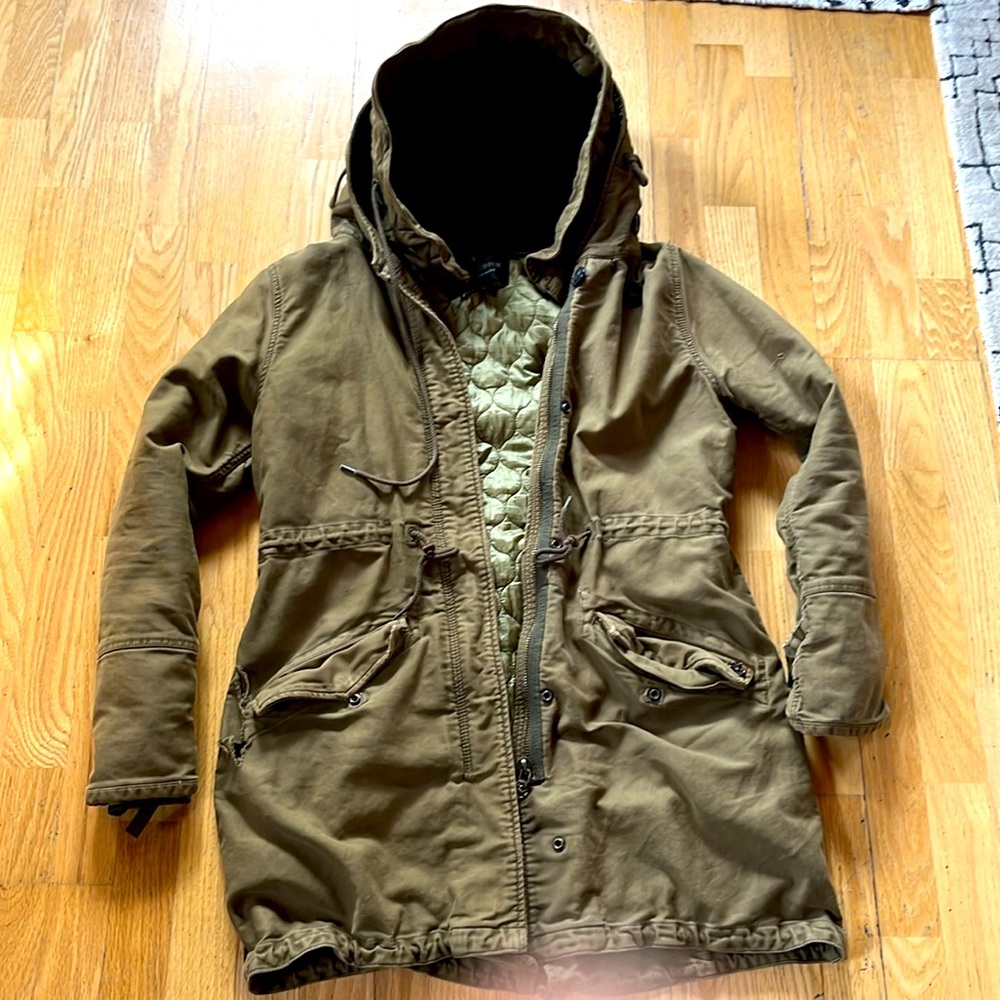 Maison Scotch Military Winter coat. Women’s size XL-